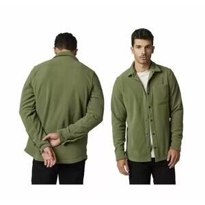 FOX Racing Men's High Desert Fleece Shirt-Army Green-Size Medium-EUC‎